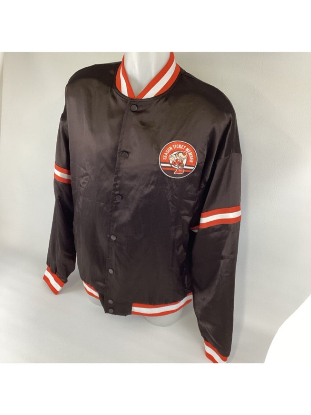 Cleveland Browns Jacket XL Brown Orange Football NFL Season Ticket Holder Gift - Picture 3 of 9